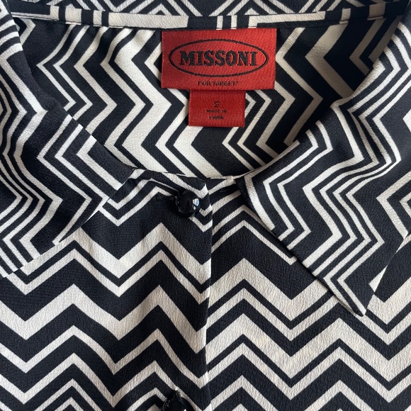Missoni for Target Iconic Black and White Blouse - Picture 4 of 5